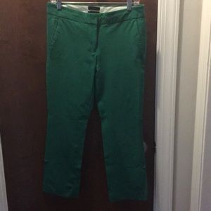 Green Jcrew Campbell ankle pants size 4